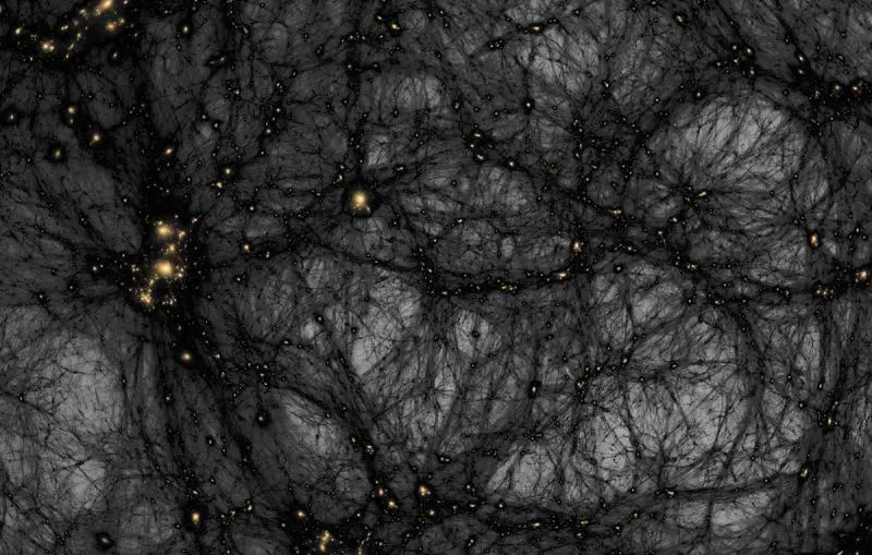 A diagram of Dark Matter, Source: https://science.nasa.gov/mission/roman-space-telescope/dark-matter/